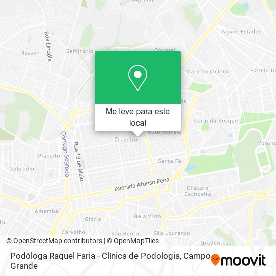 Podóloga Raquel Faria - Clínica de Podologia mapa