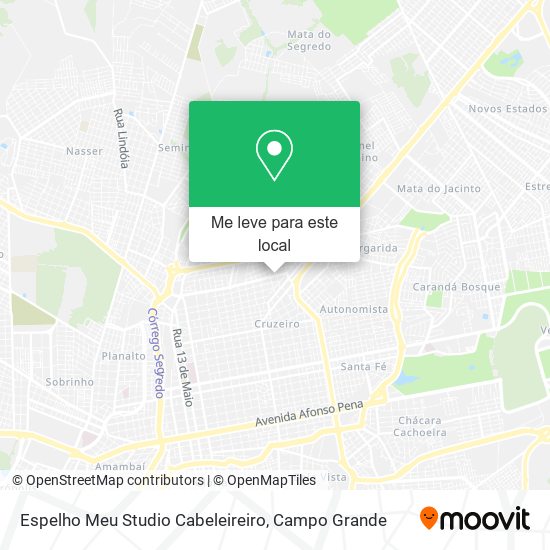 Espelho Meu Studio Cabeleireiro mapa