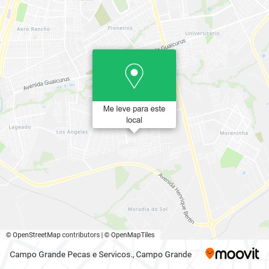 Campo Grande Pecas e Servicos. mapa