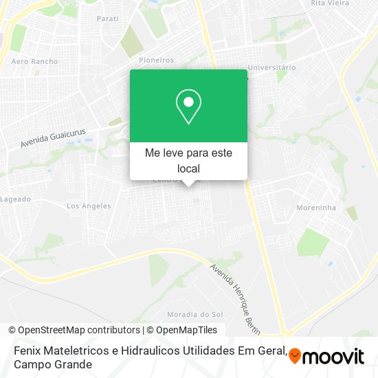 Fenix Mateletricos e Hidraulicos Utilidades Em Geral mapa