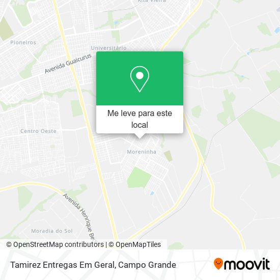 Tamirez Entregas Em Geral mapa