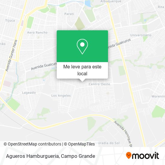 Agueros Hamburgueria mapa