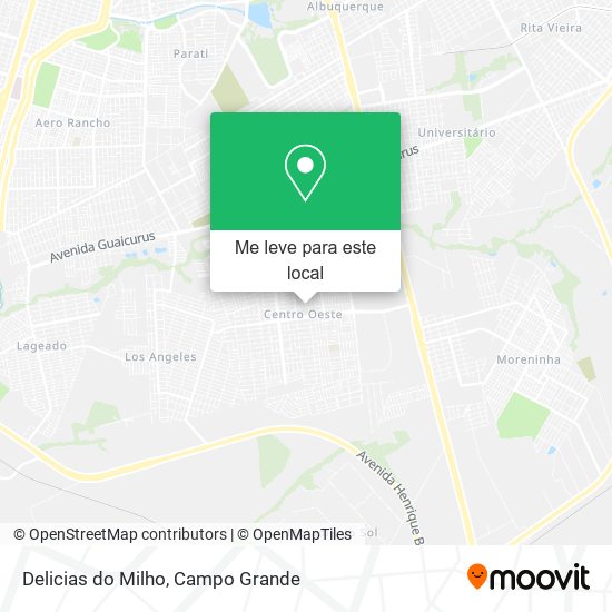 Delicias do Milho mapa