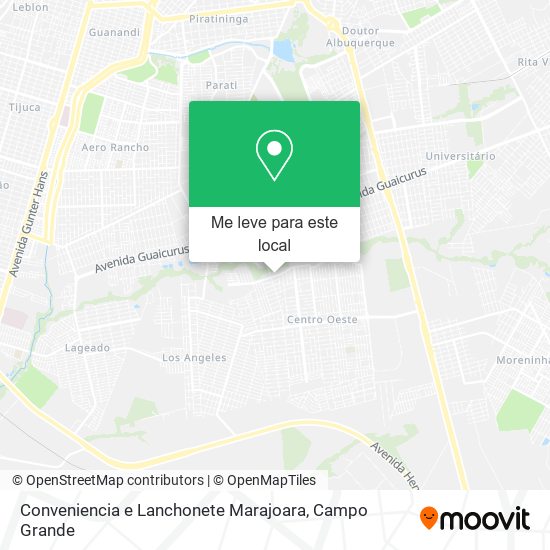 Conveniencia e Lanchonete Marajoara mapa