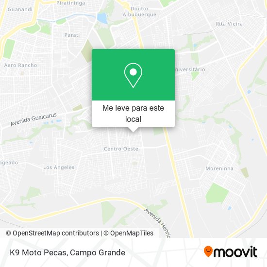 K9 Moto Pecas mapa