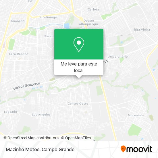 Mazinho Motos mapa