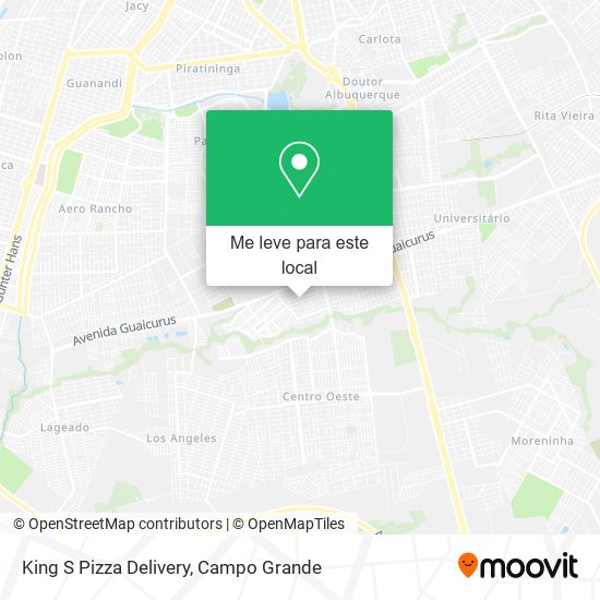 King S Pizza Delivery mapa