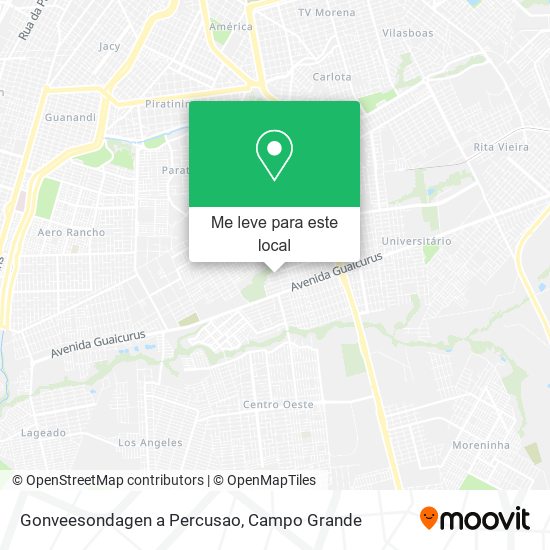 Gonveesondagen a Percusao mapa