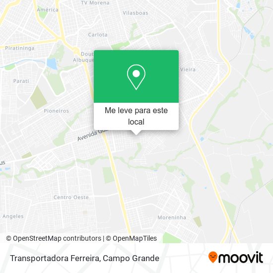 Transportadora Ferreira mapa