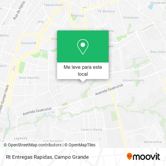 Rt Entregas Rapidas mapa