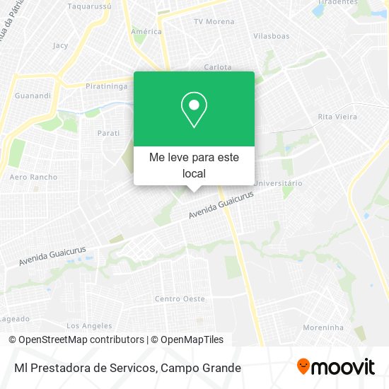 Ml Prestadora de Servicos mapa