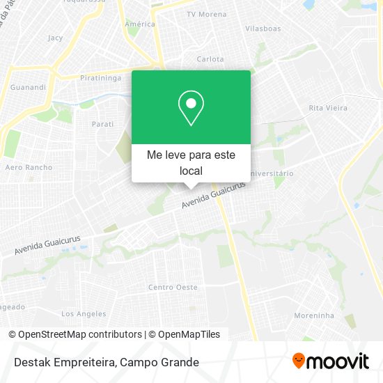 Destak Empreiteira mapa