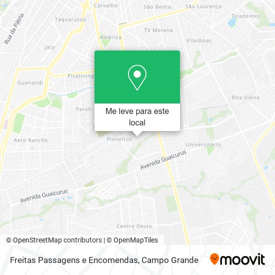 Freitas Passagens e Encomendas mapa