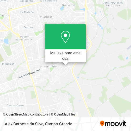 Alex Barbosa da Silva mapa