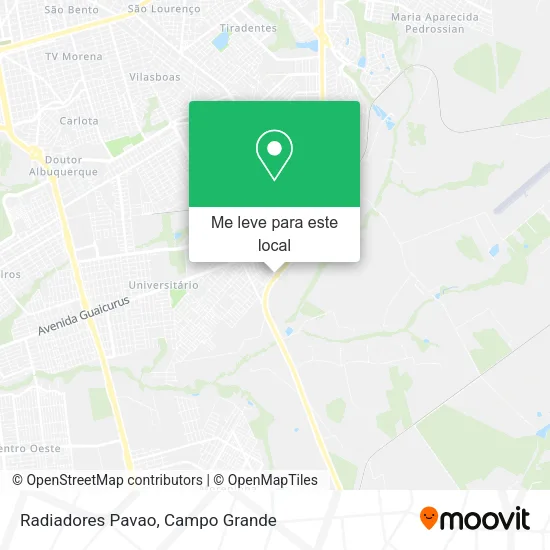 Radiadores Pavao mapa