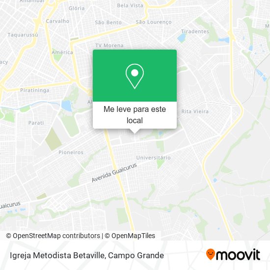 Igreja Metodista Betaville mapa