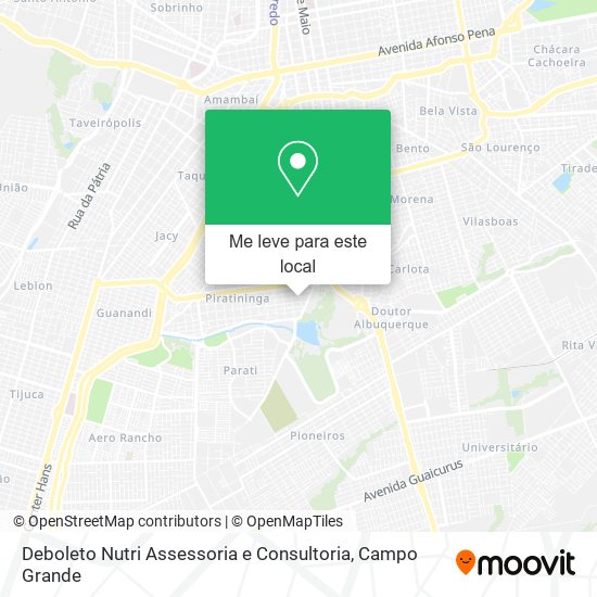 Deboleto Nutri Assessoria e Consultoria mapa