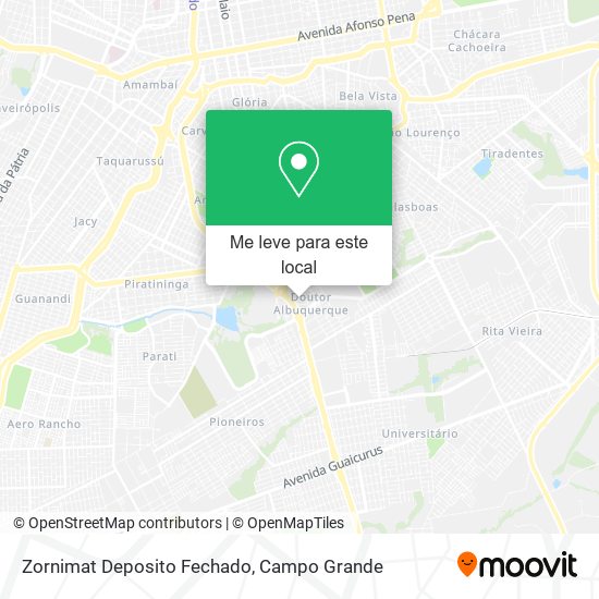 Zornimat Deposito Fechado mapa