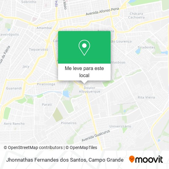 Jhonnathas Fernandes dos Santos mapa