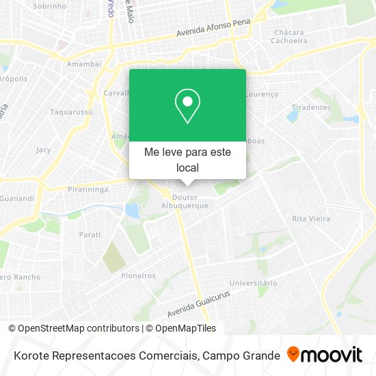 Korote Representacoes Comerciais mapa