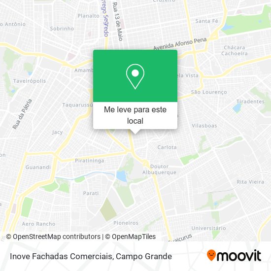 Inove Fachadas Comerciais mapa