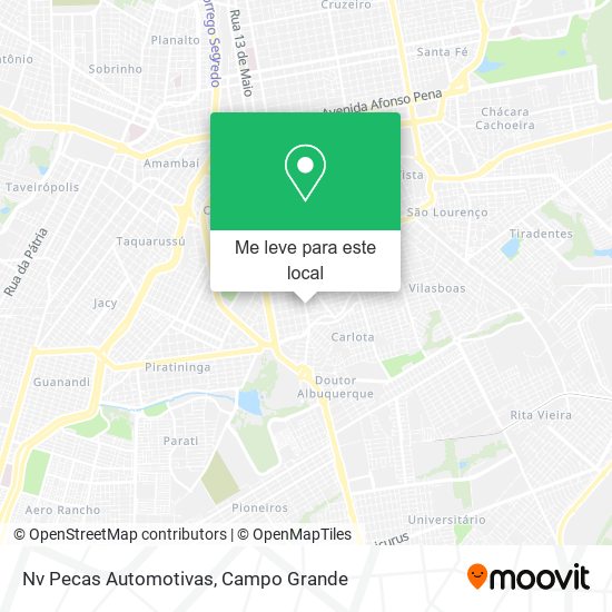 Nv Pecas Automotivas mapa