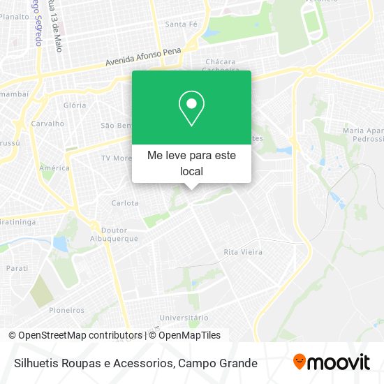 Silhuetis Roupas e Acessorios mapa