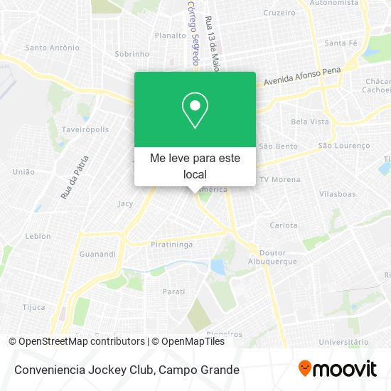 Conveniencia Jockey Club mapa