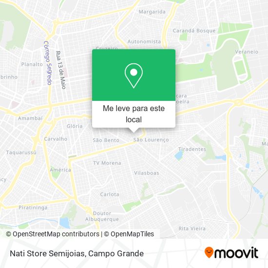 Nati Store Semijoias mapa