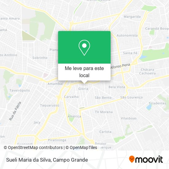 Sueli Maria da Silva mapa