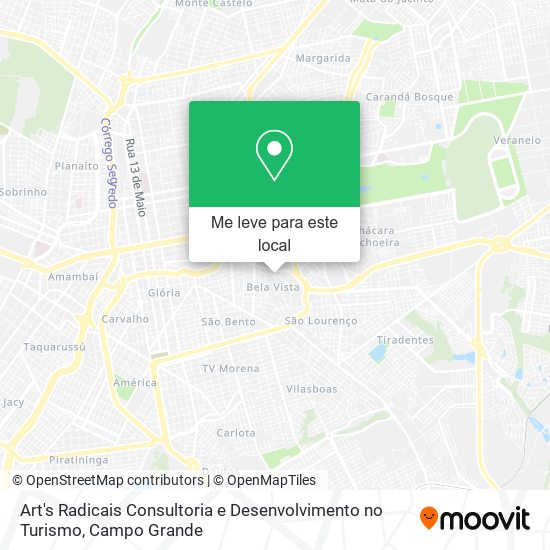 Art's Radicais Consultoria e Desenvolvimento no Turismo mapa