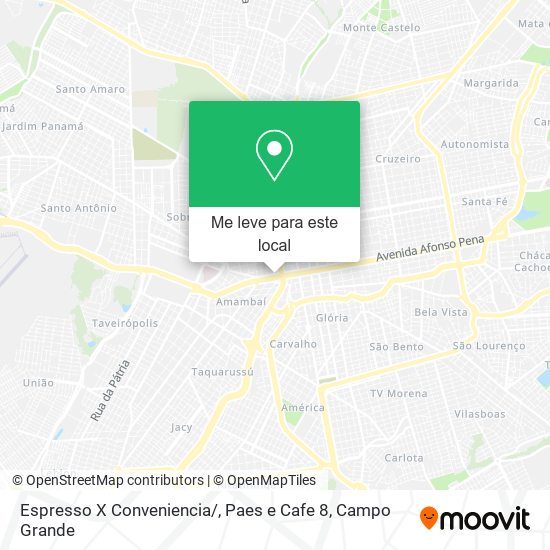 Espresso X Conveniencia / , Paes e Cafe 8 mapa
