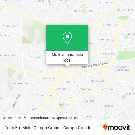 Tudo Em Make Campo Grande mapa