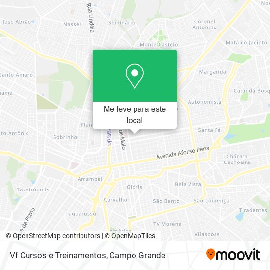 Vf Cursos e Treinamentos mapa