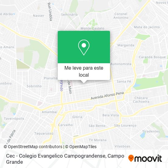 Cec - Colegio Evangelico Campograndense mapa