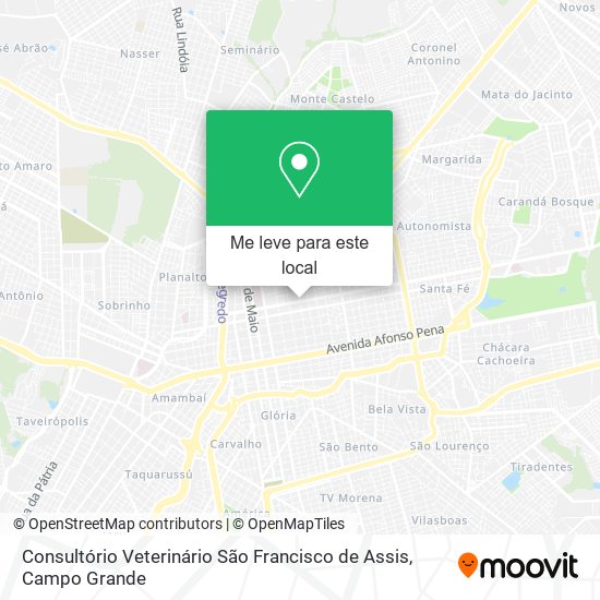 Consultório Veterinário São Francisco de Assis mapa