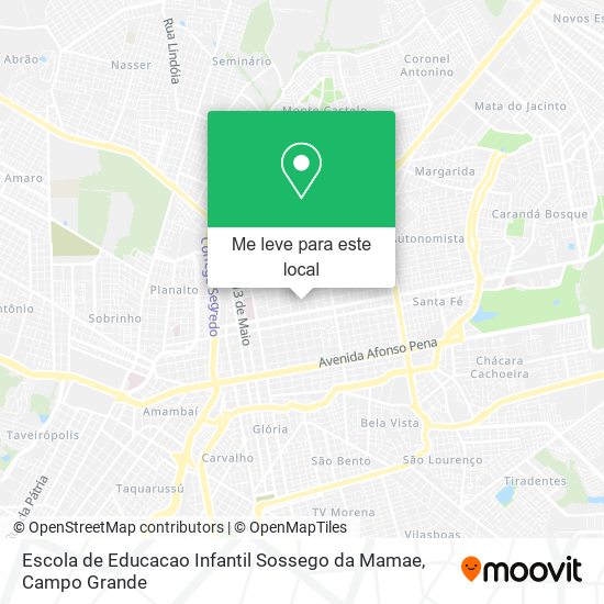 Escola de Educacao Infantil Sossego da Mamae mapa