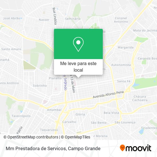 Mm Prestadora de Servicos mapa