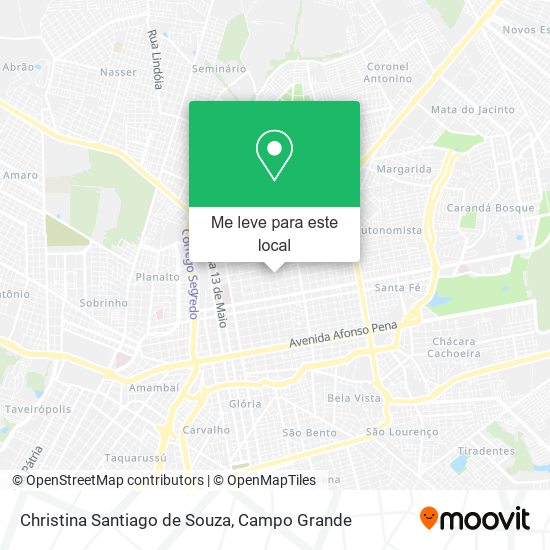 Christina Santiago de Souza mapa