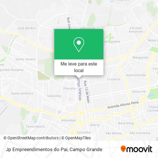 Jp Empreendimentos do Pai mapa