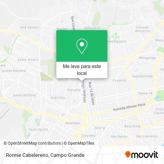 Ronnie Cabelereiro mapa