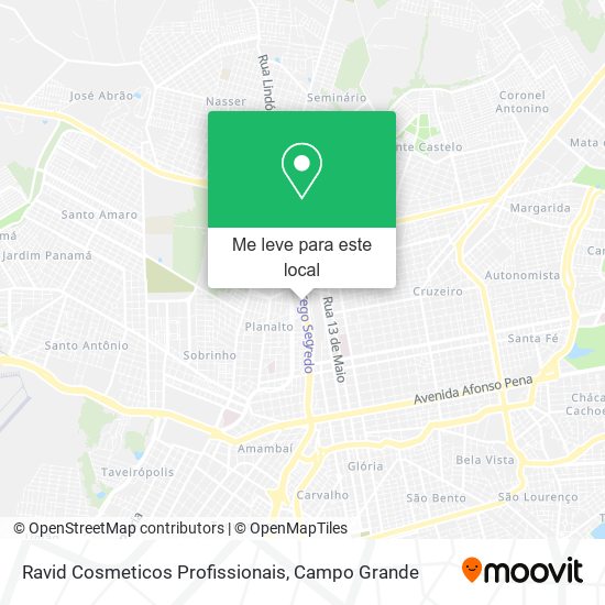 Ravid Cosmeticos Profissionais mapa