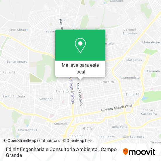 Fdiniz Engenharia e Consultoria Ambiental mapa