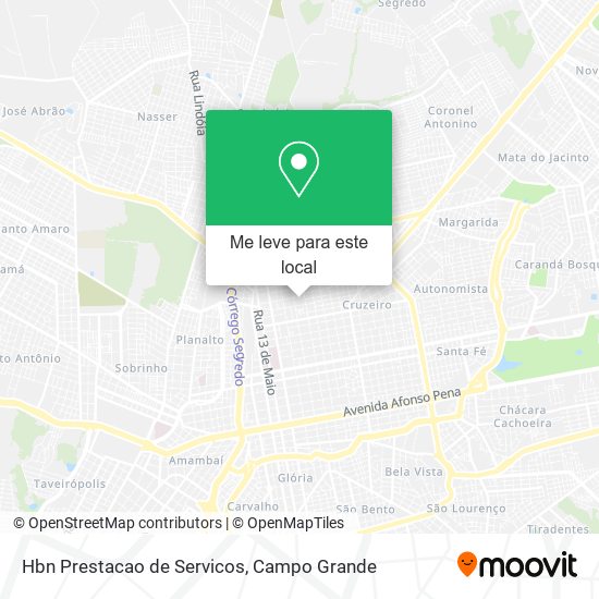 Hbn Prestacao de Servicos mapa