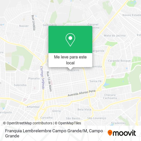 Franquia Lembrelembre Campo Grande / M mapa