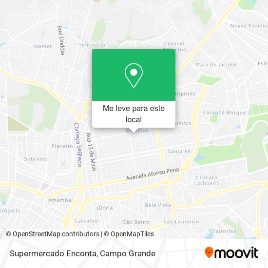 Supermercado Enconta mapa