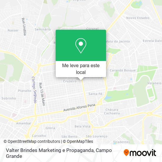 Valter Brindes Marketing e Propaganda mapa