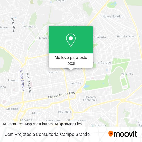 Jcm Projetos e Consultoria mapa