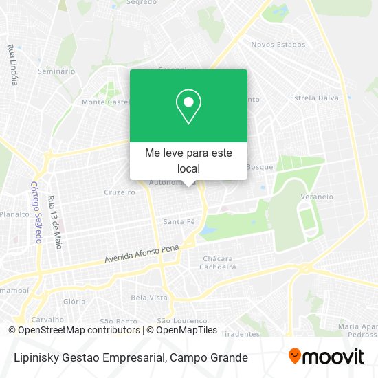 Lipinisky Gestao Empresarial mapa