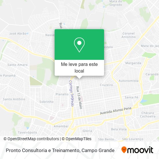 Pronto Consultoria e Treinamento mapa